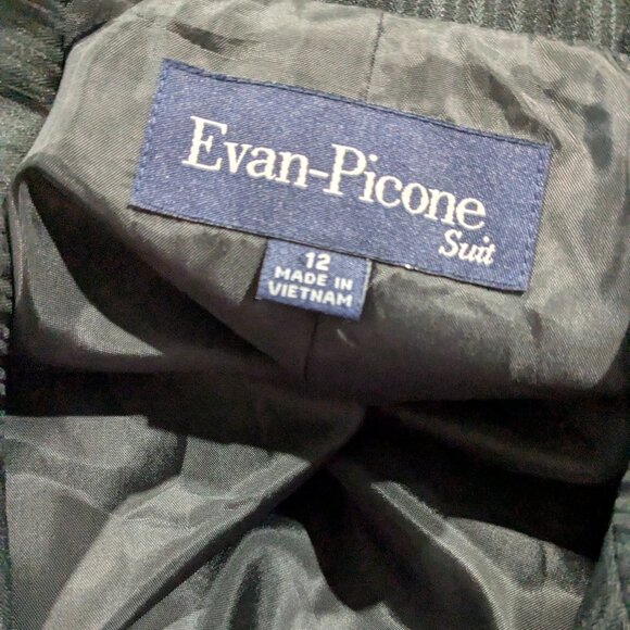 Evan-Picone Women's Black Stripe Blazer, Size 12, Suit Separate - Picture 2 of 16